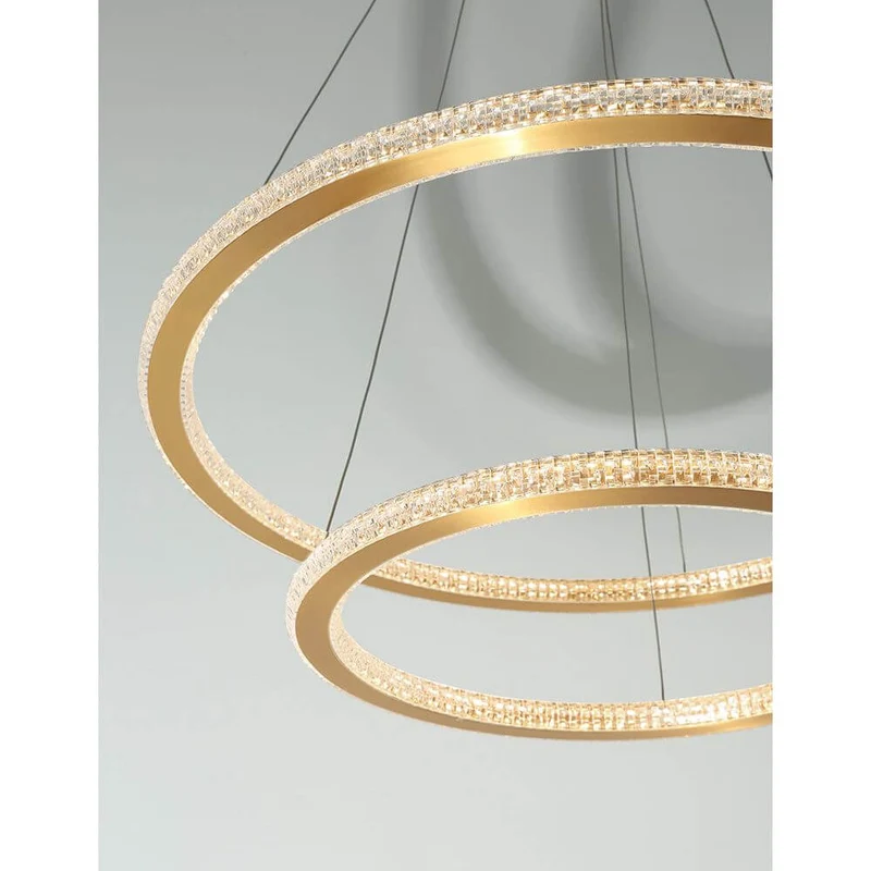 Nova Luce Cilion LED Hängeleuchte Messing, Gold