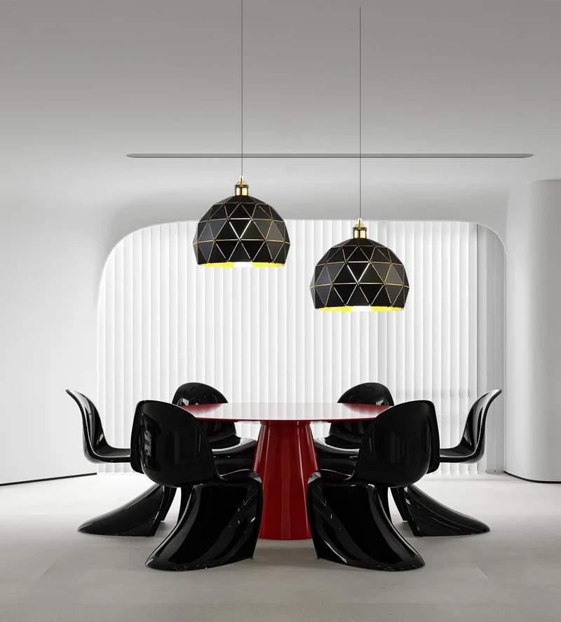 Euroselle Aztec Pendant Lights, Minimalist Modern Ceiling Fixture