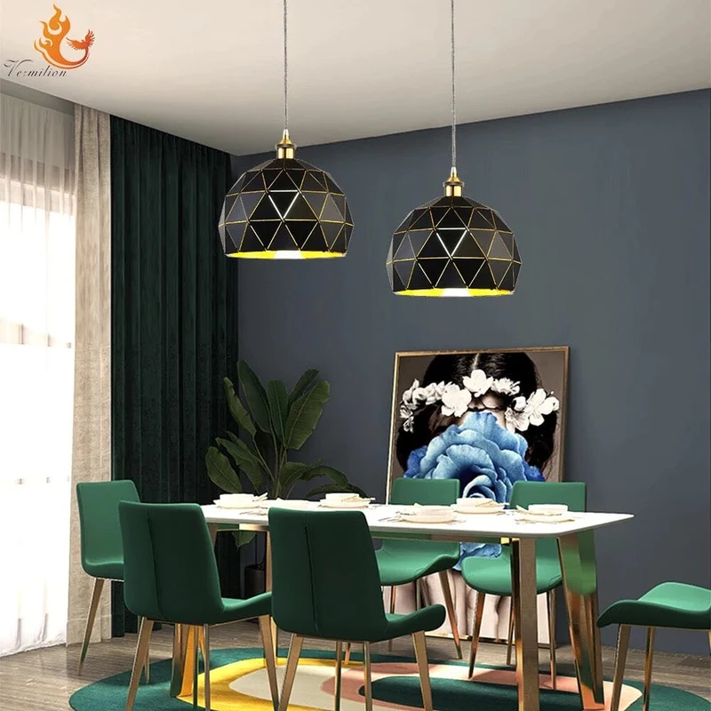 Euroselle Aztec Pendant Lights, Minimalist Modern Ceiling Fixture