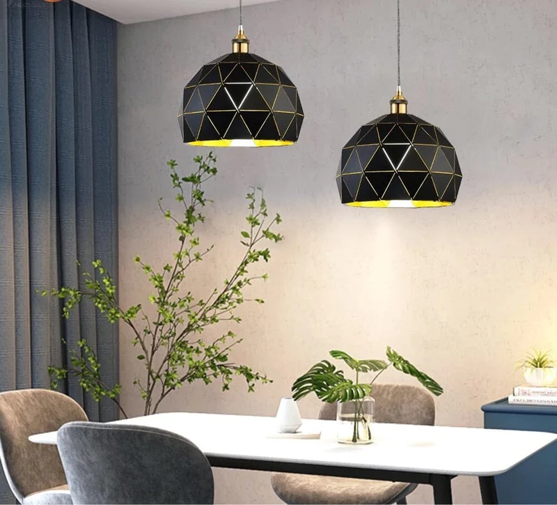 Euroselle Aztec Pendant Lights, Minimalist Modern Ceiling Fixture