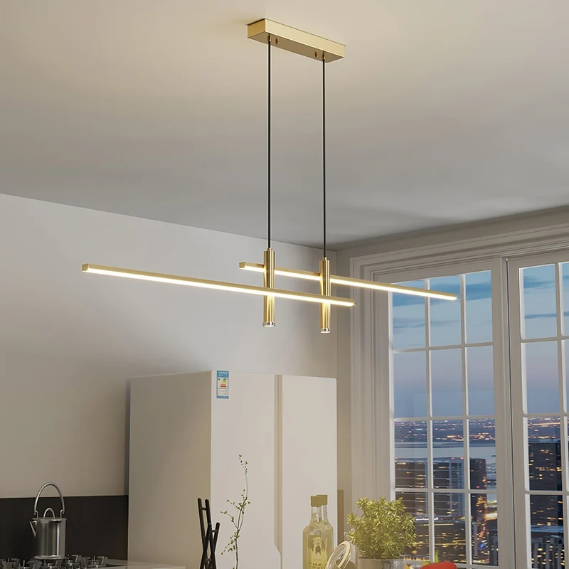Korren Modern Linear Pendant Light For Dining Room By Euroselle