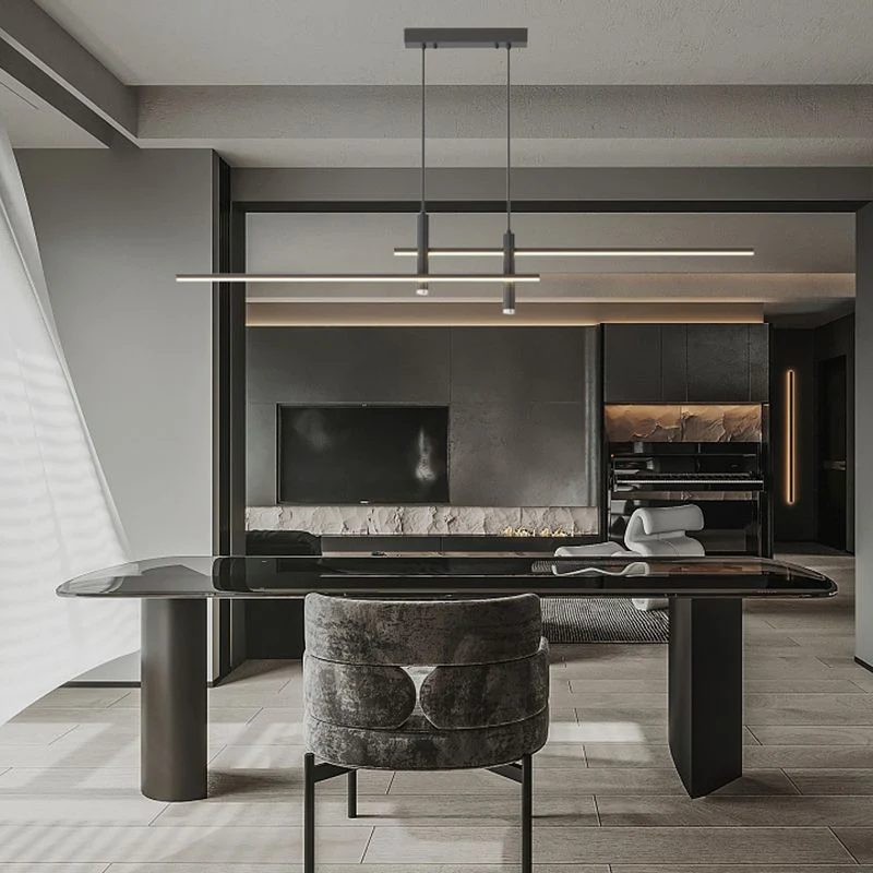 Korren Modern Linear Pendant Light For Dining Room By Euroselle