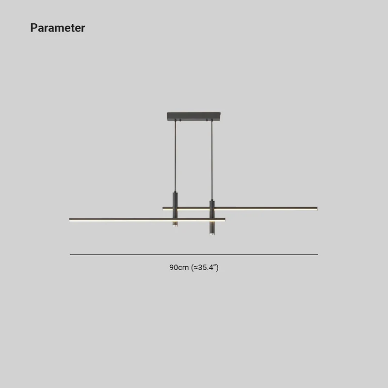 Korren Modern Linear Pendant Light For Dining Room By Euroselle