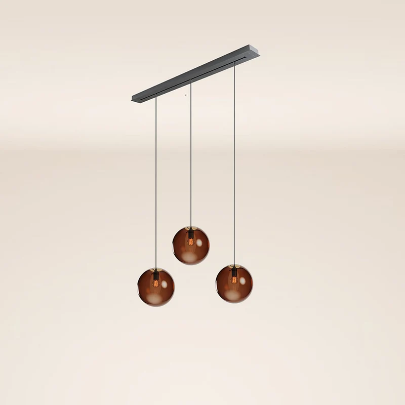 s.luce Orb 3-flammig Ø 30 Esstisch-Pendelleuchte 120cm