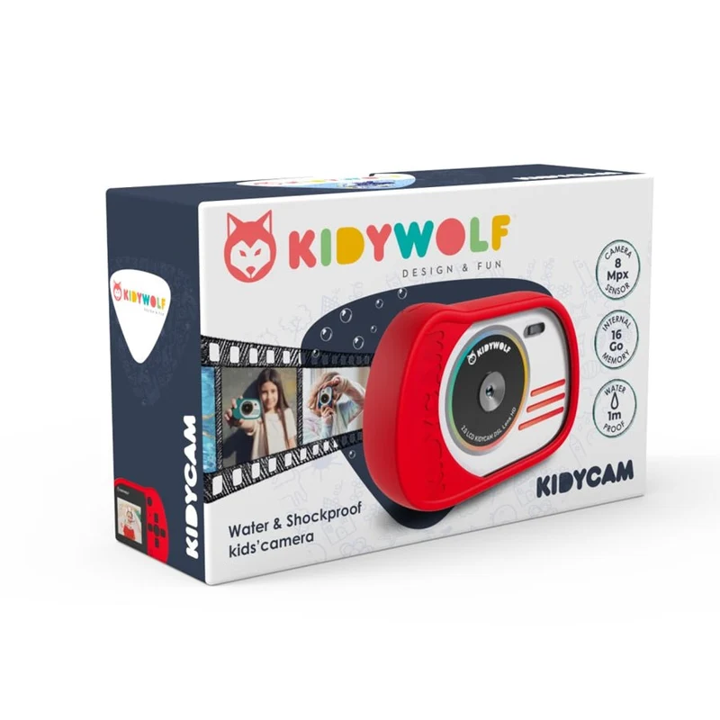 Kidywolf Unterwasserkamera, rot