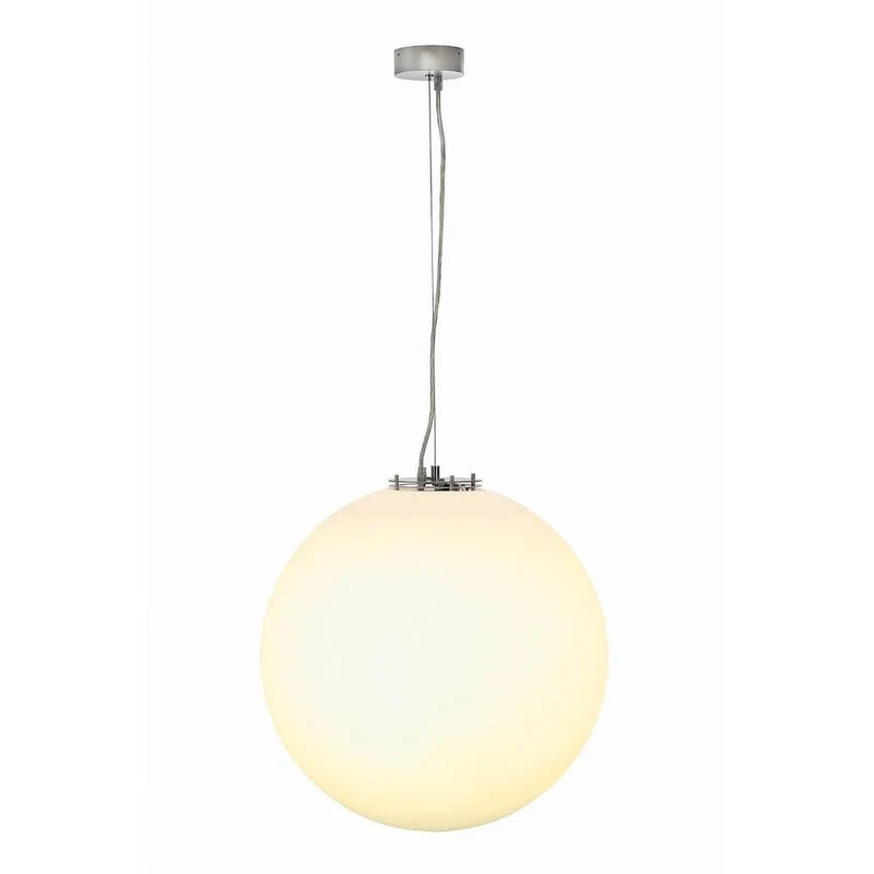 RotoBall E27 Pendelleuchte silbergrau weiß ESL max. 24W