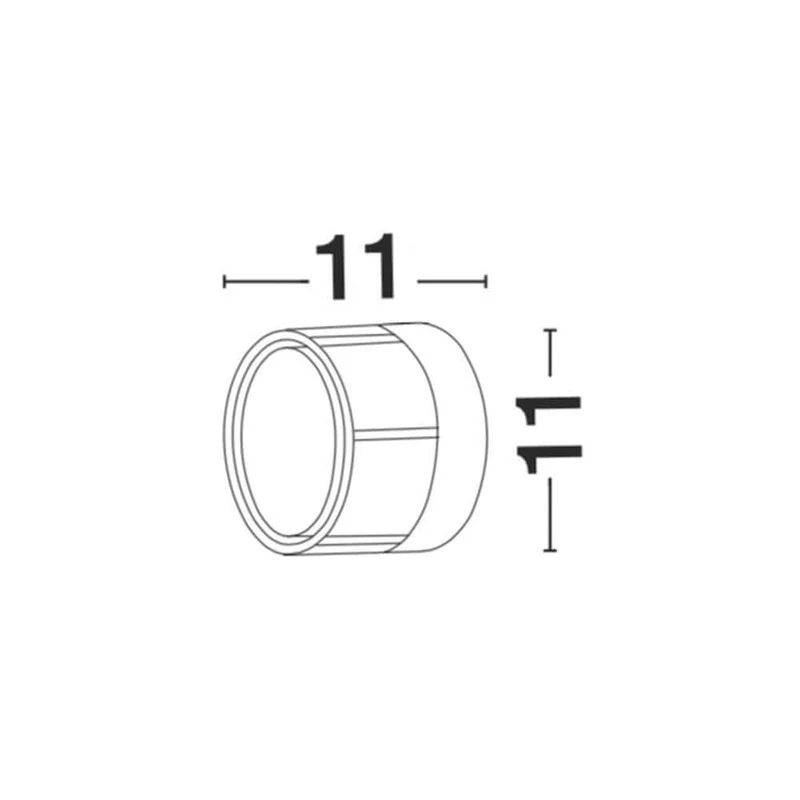 Agosto LED Außenwandleuchte Ø 11cm IP54
