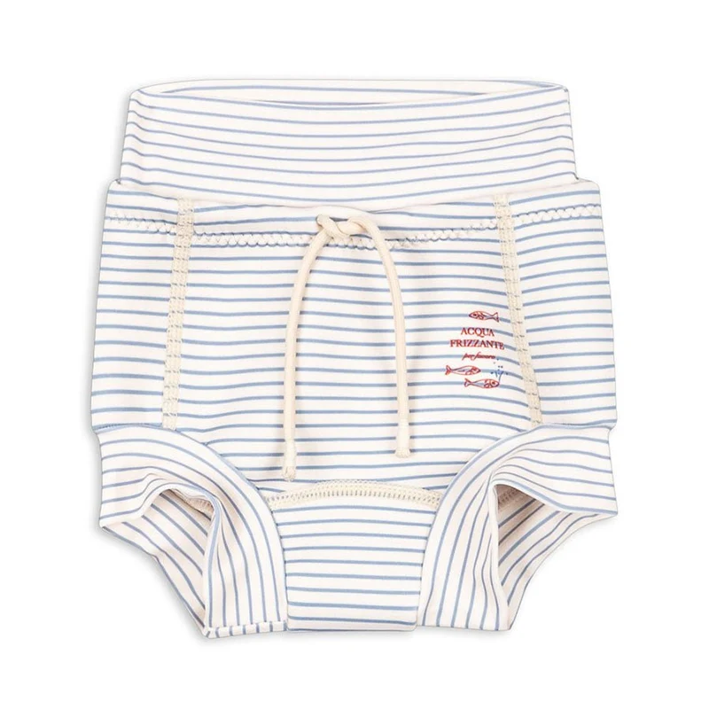 Bobbi-Badeshorts in Stripe Blue