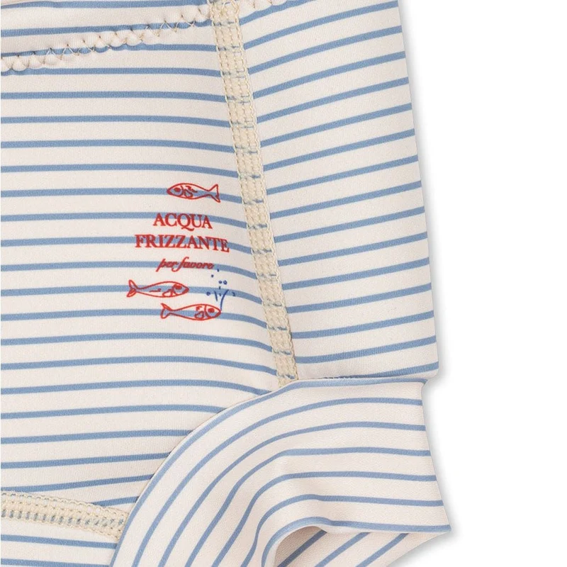 Bobbi-Badeshorts in Stripe Blue