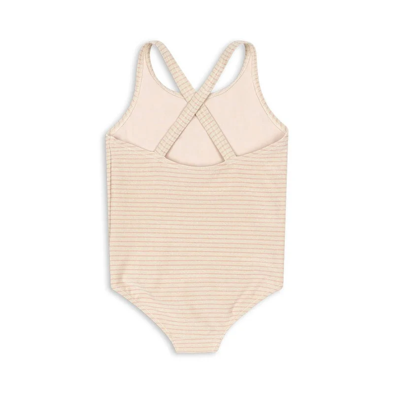 Jade Badeanzug mit Rose Stripe