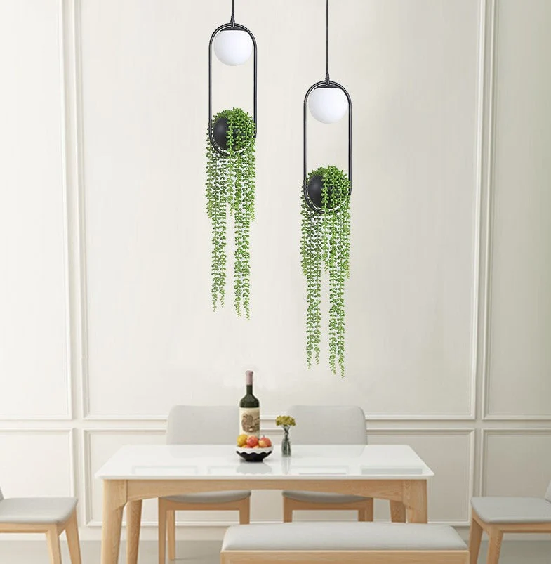 Euroselle Sky Garden Planter Pendant Light for Indoor Decor