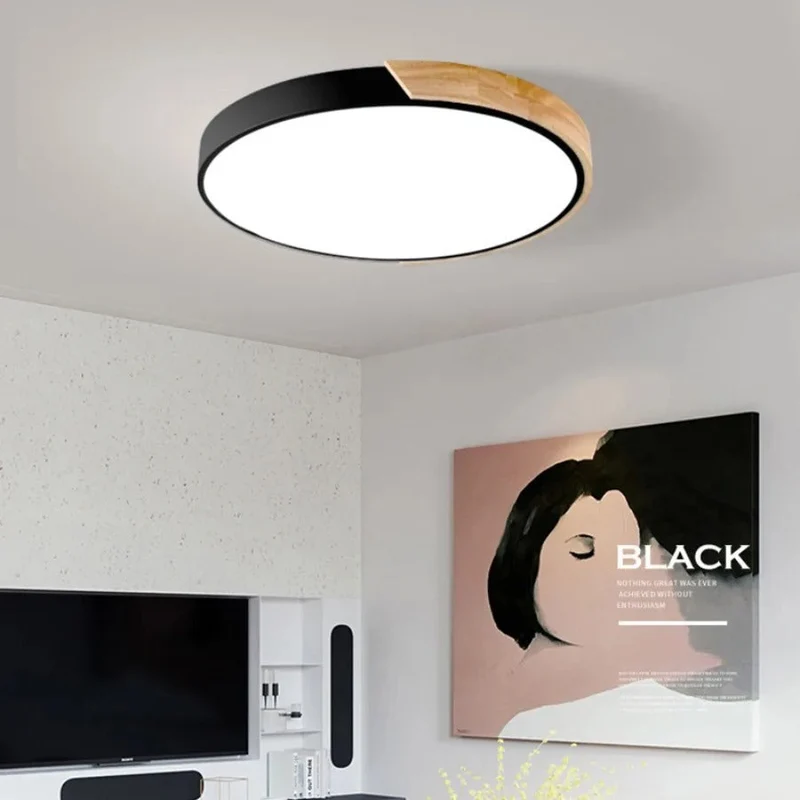 Euroselle Modern Wooden Pendant Lamp For Home Interiors
