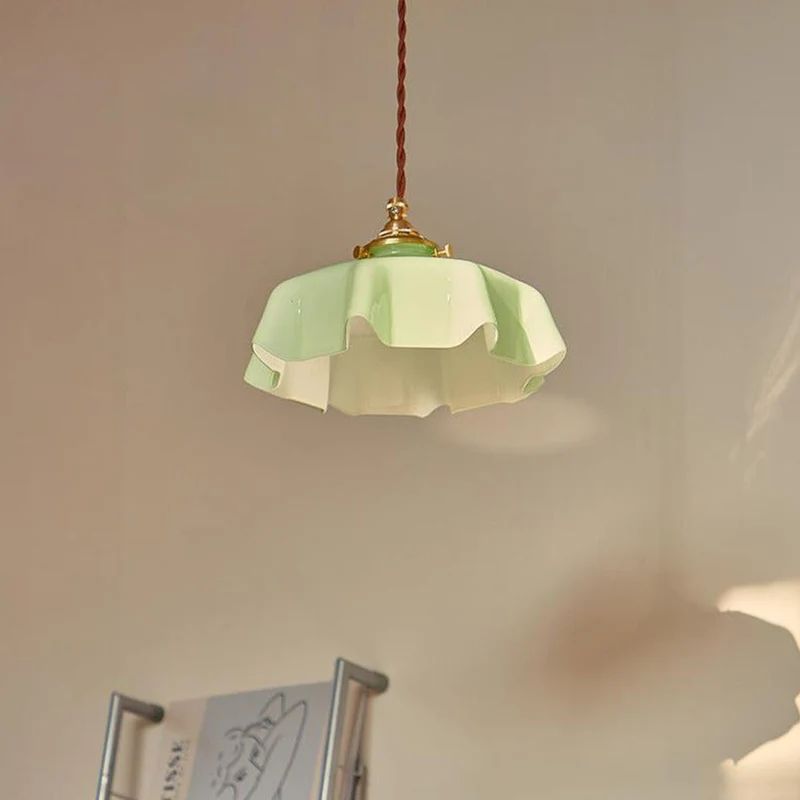 Elegant Violet Glass Flower Pendant And Ceiling Lights By Euroselle