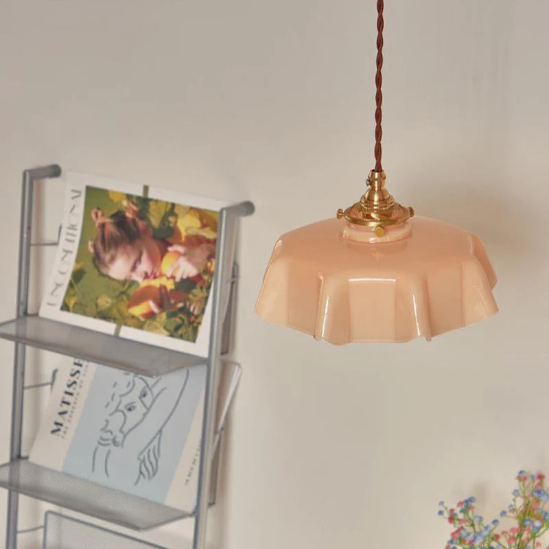 Elegant Violet Glass Flower Pendant And Ceiling Lights By Euroselle