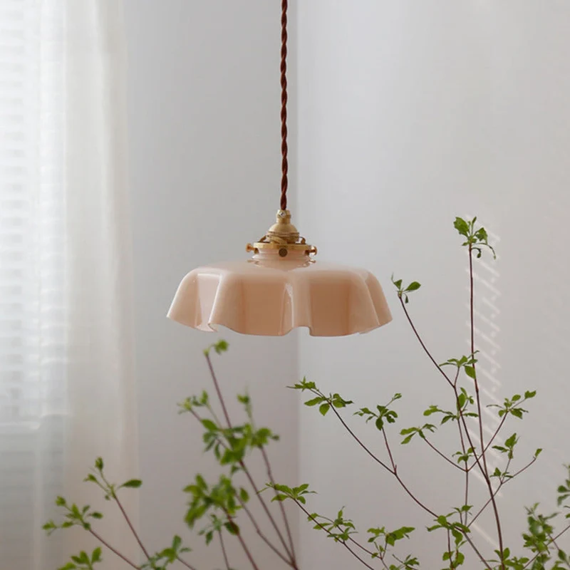 Elegant Violet Glass Flower Pendant And Ceiling Lights By Euroselle