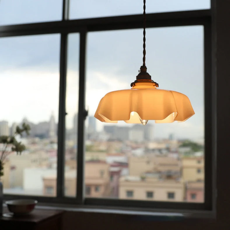 Elegant Violet Glass Flower Pendant And Ceiling Lights By Euroselle