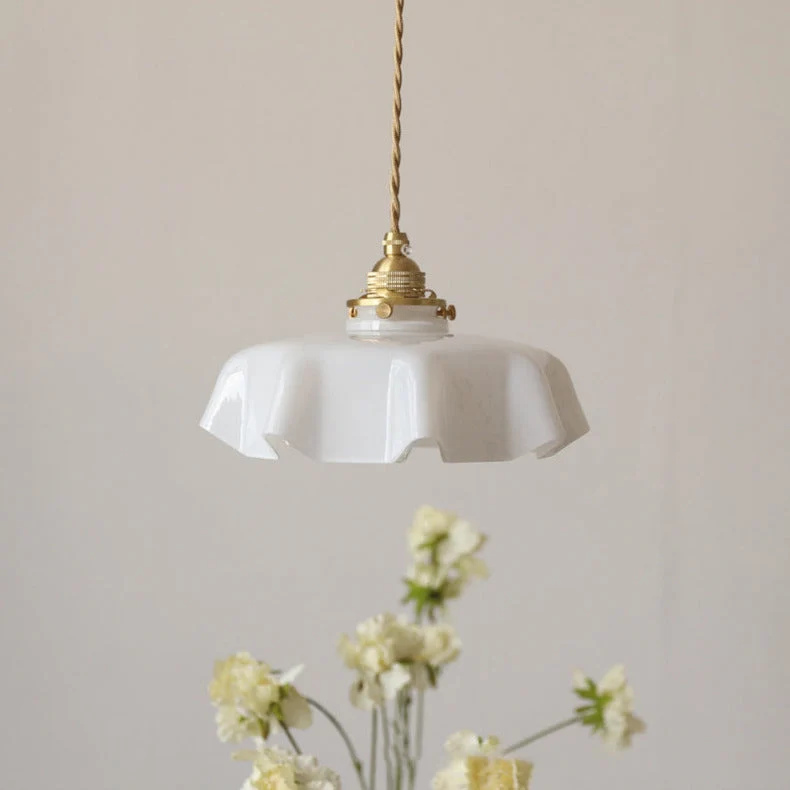 Elegant Violet Glass Flower Pendant And Ceiling Lights By Euroselle