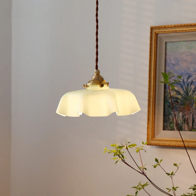 Elegant Violet Glass Flower Pendant And Ceiling Lights By Euroselle