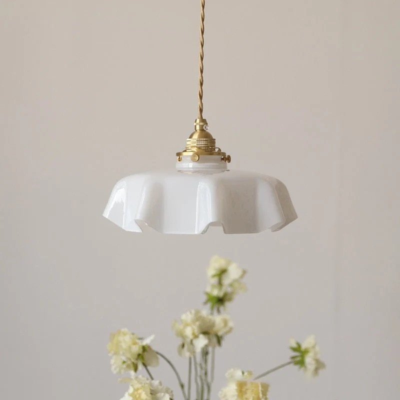 Elegant Violet Glass Flower Pendant And Ceiling Lights By Euroselle