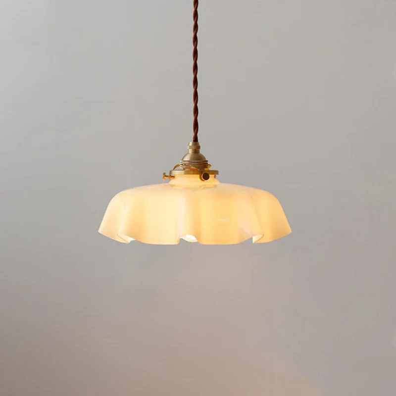 Elegant Violet Glass Flower Pendant And Ceiling Lights By Euroselle