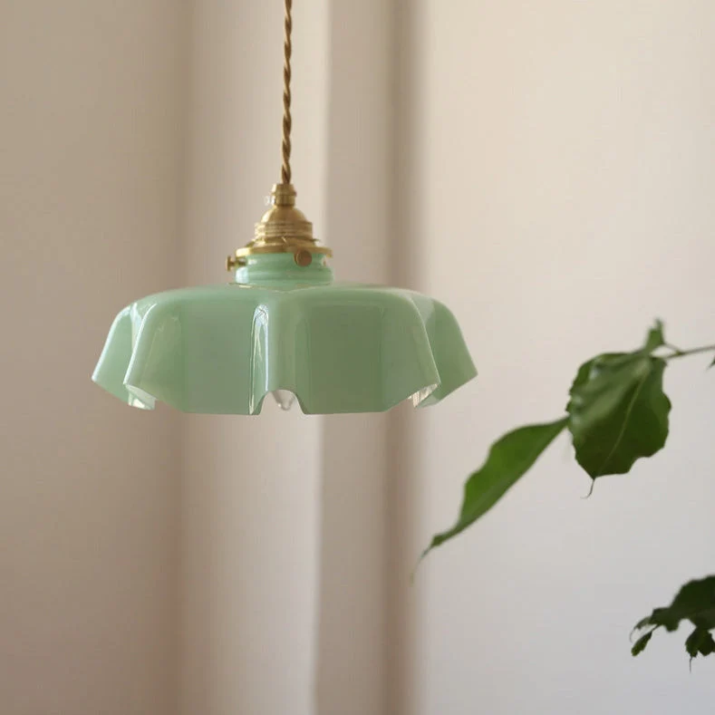 Elegant Violet Glass Flower Pendant And Ceiling Lights By Euroselle