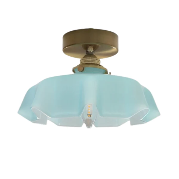 Elegant Violet Glass Flower Pendant And Ceiling Lights By Euroselle