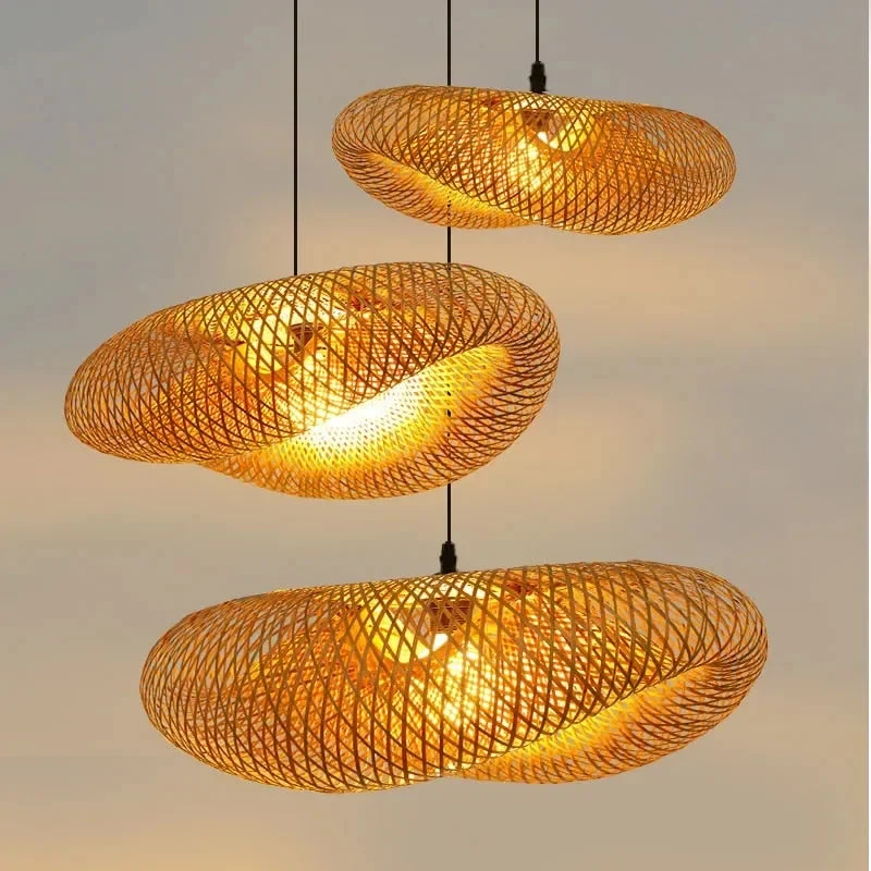 Euroselle Handmade Bamboo Pendant Lamp With Natural Warmth And Charm