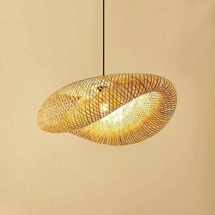 Euroselle Handmade Bamboo Pendant Lamp With Natural Warmth And Charm