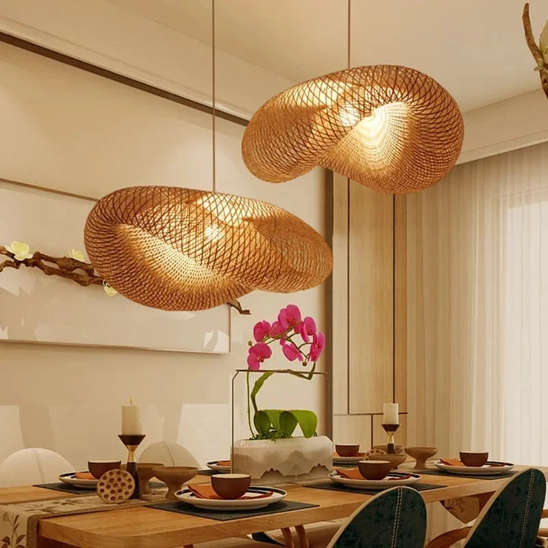 Euroselle Handmade Bamboo Pendant Lamp With Natural Warmth And Charm