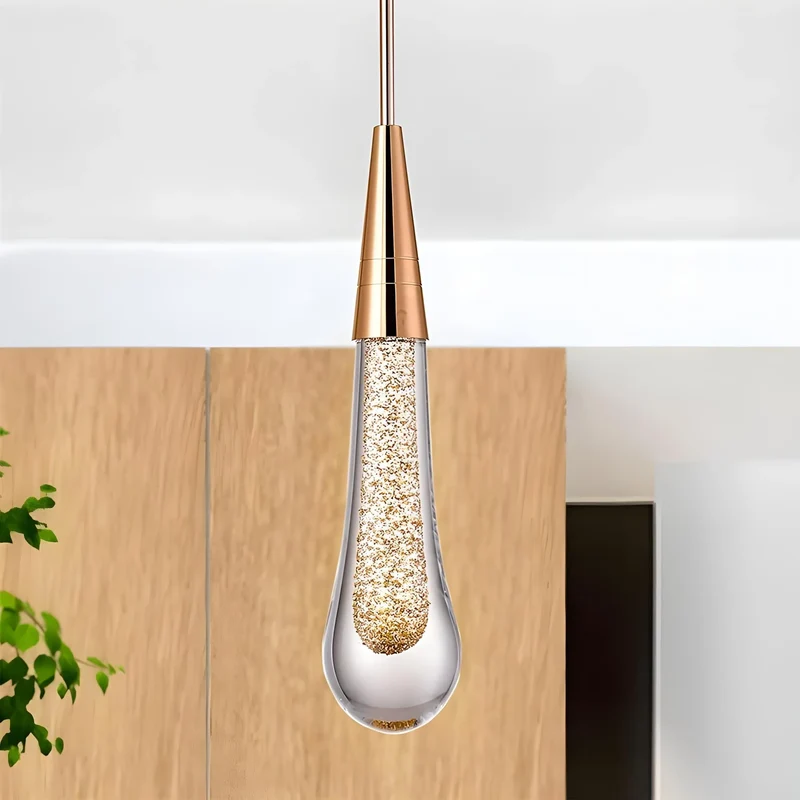 Elara Gold Teardrop Pendant Light From Euroselle Brand