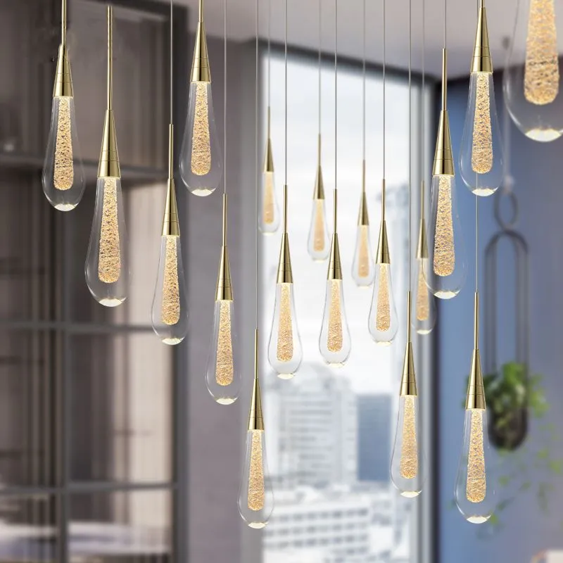 Elara Gold Teardrop Pendant Light From Euroselle Brand