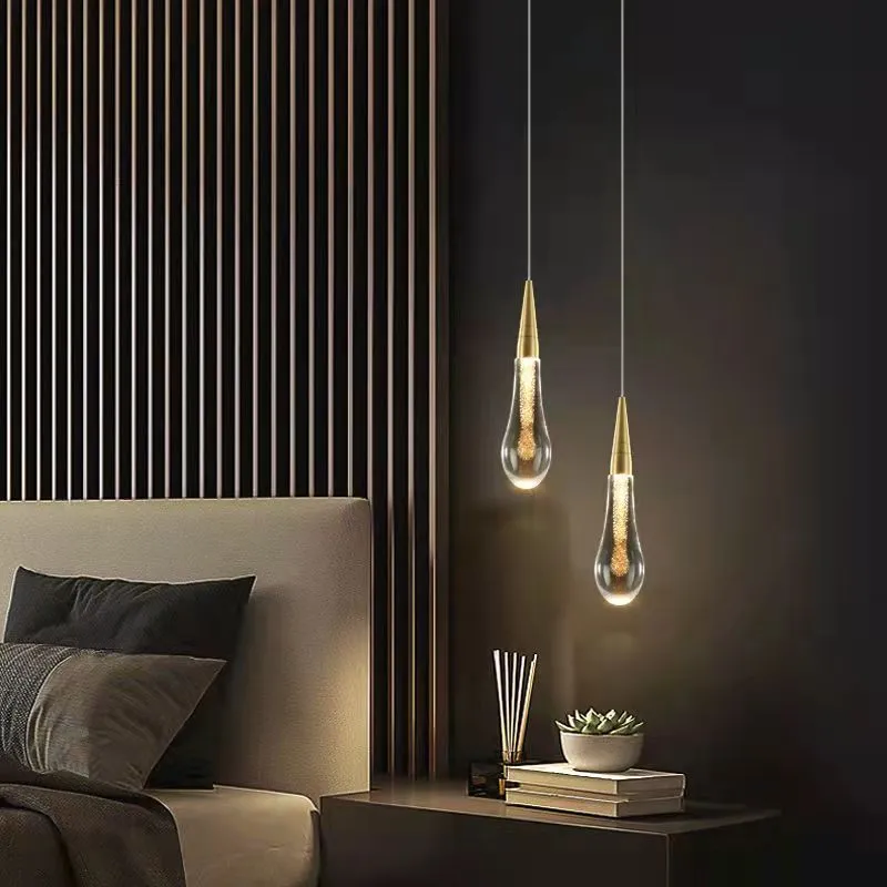 Elara Gold Teardrop Pendant Light From Euroselle Brand
