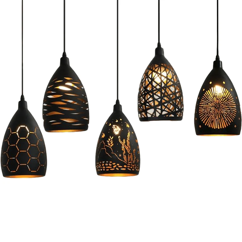 Besson Patterned Metal Pendant Lights From Euroselle