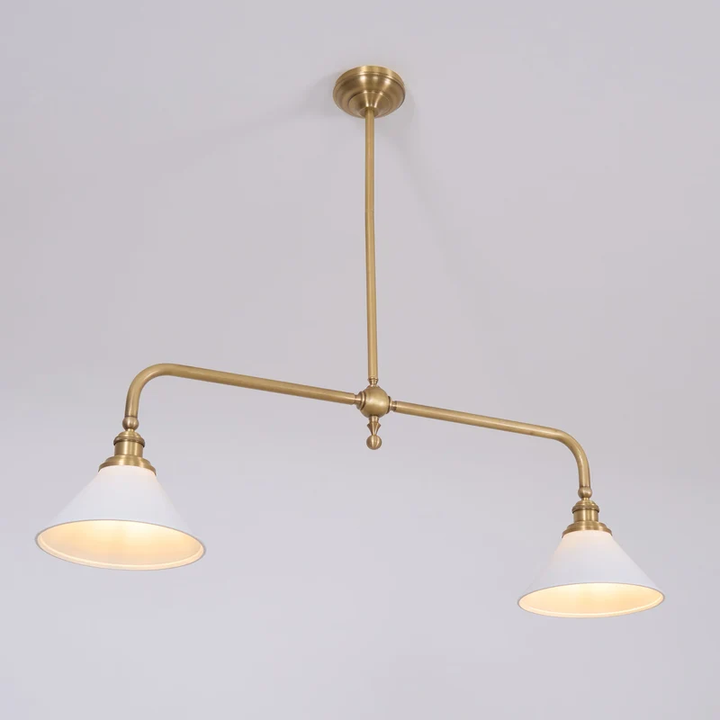 Astrae Vintage Two-Head Pendant Light By Euroselle With Warm Glow