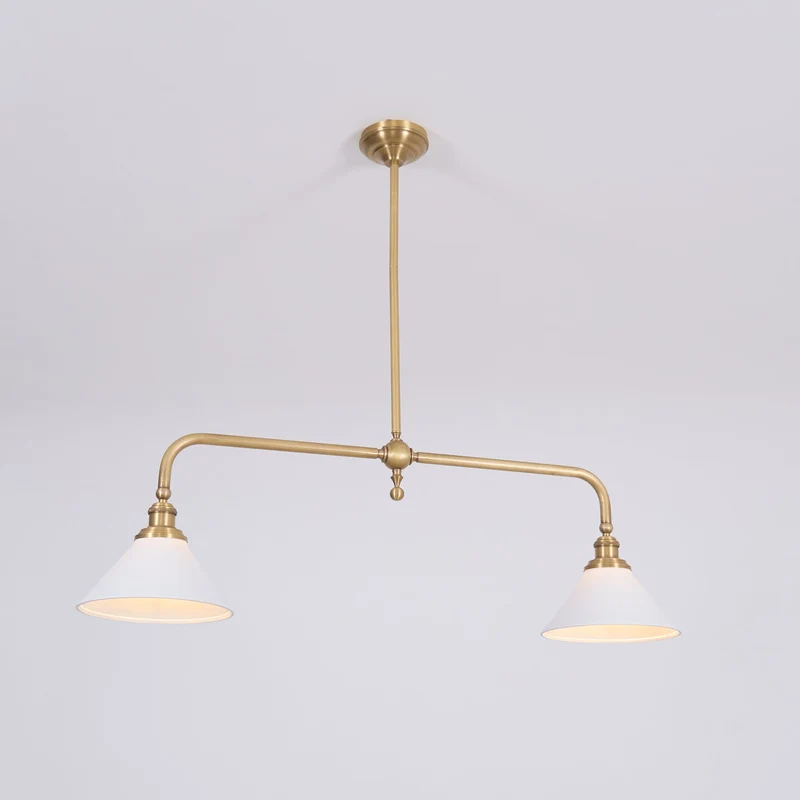 Astrae Vintage Two-Head Pendant Light By Euroselle With Warm Glow