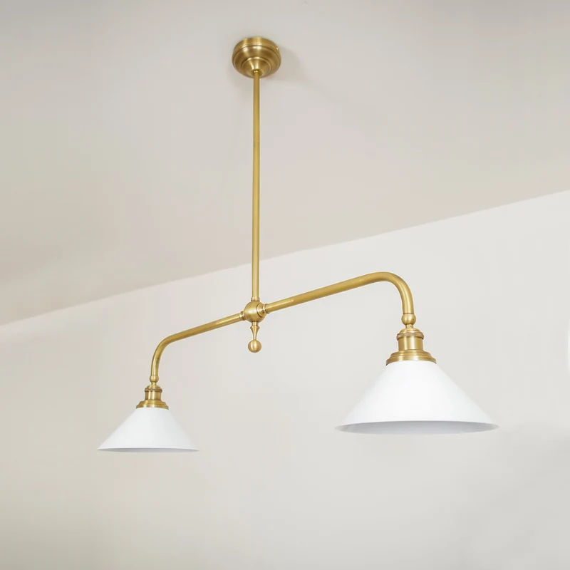 Astrae Vintage Two-Head Pendant Light By Euroselle With Warm Glow