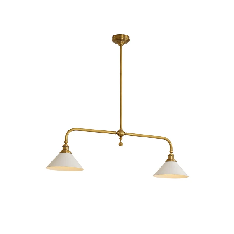 Astrae Vintage Two-Head Pendant Light By Euroselle With Warm Glow