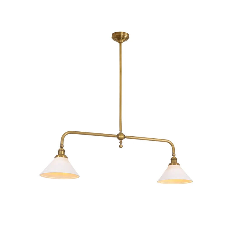 Astrae Vintage Two-Head Pendant Light By Euroselle With Warm Glow