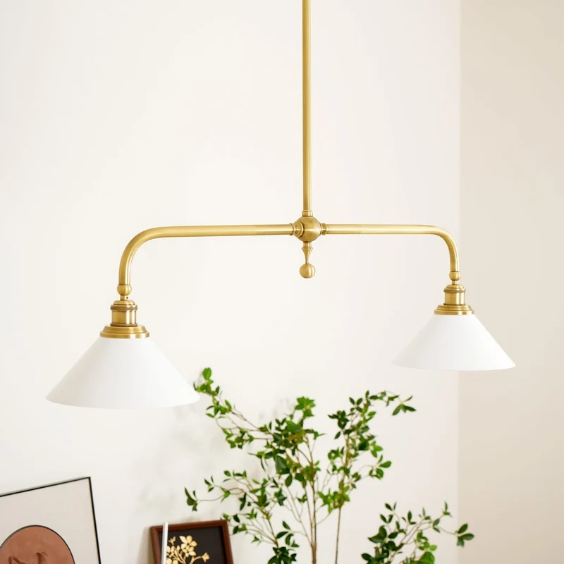 Astrae Vintage Two-Head Pendant Light By Euroselle With Warm Glow