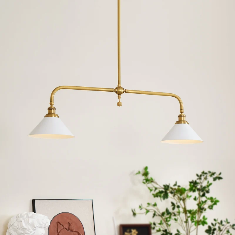 Astrae Vintage Two-Head Pendant Light By Euroselle With Warm Glow