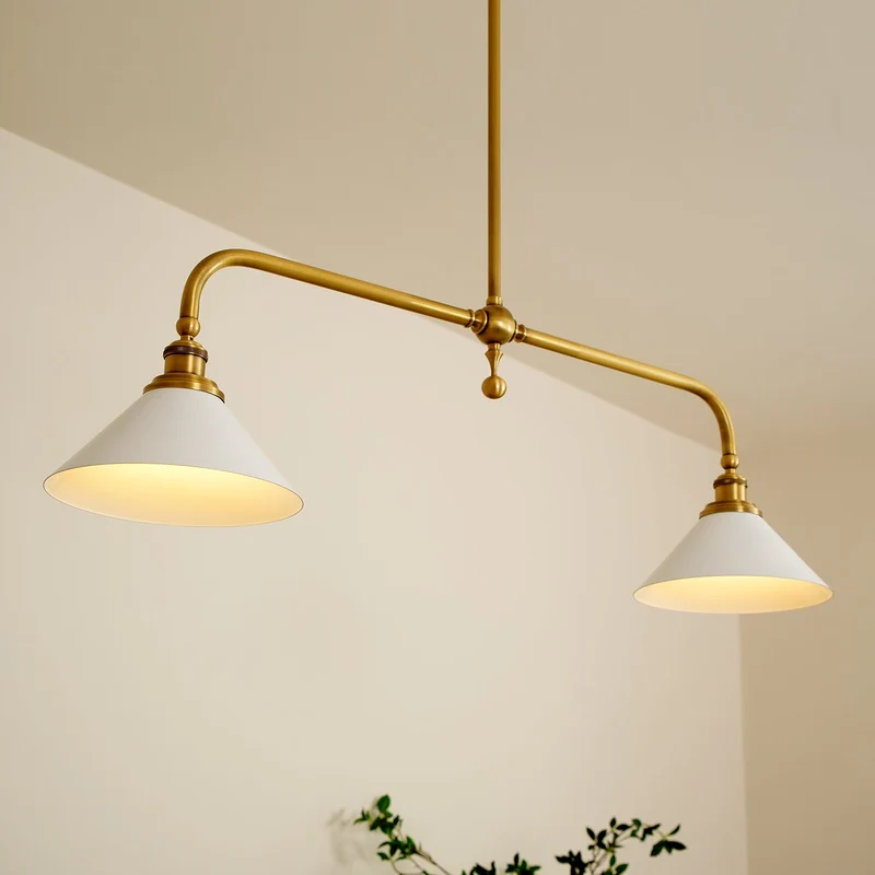 Astrae Vintage Two-Head Pendant Light By Euroselle With Warm Glow