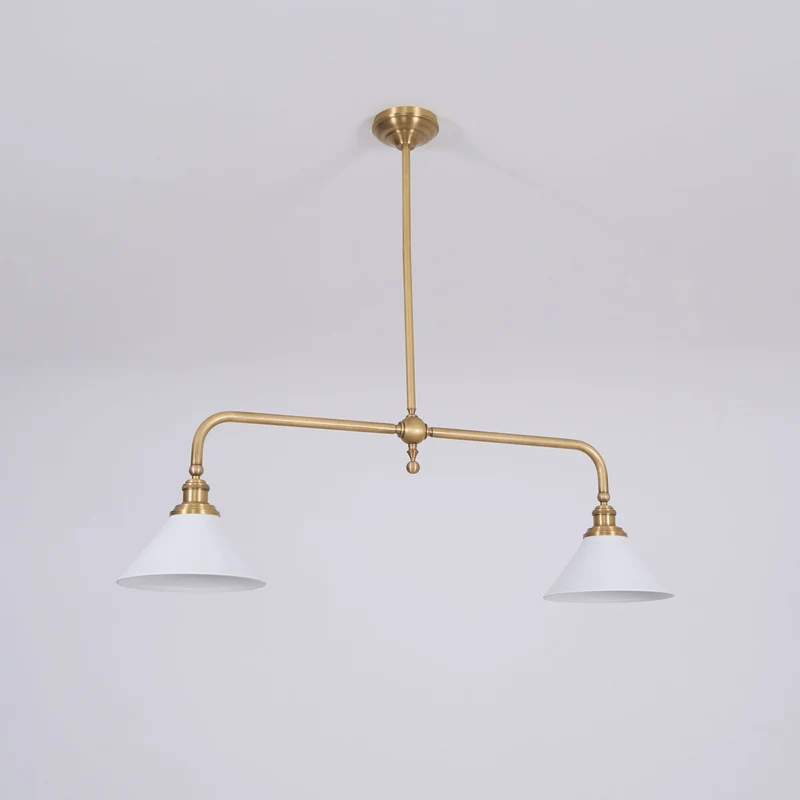 Astrae Vintage Two-Head Pendant Light By Euroselle With Warm Glow