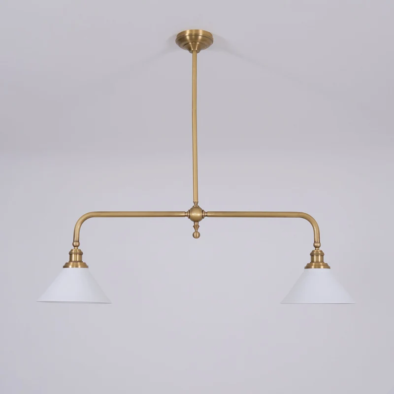 Astrae Vintage Two-Head Pendant Light By Euroselle With Warm Glow