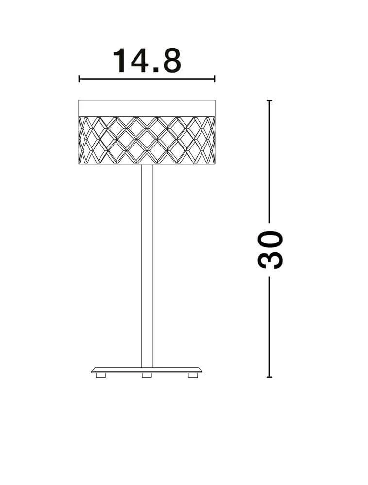Bion LED Tischleuchte Ø 14,8cm 3000K Gold