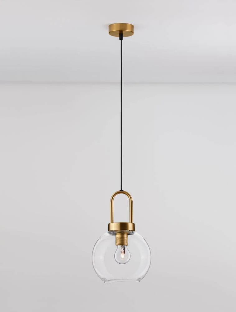 Irvine Pendelleuchte Ø 20cm Gold, Transparent