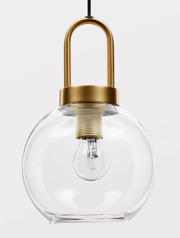 Irvine Pendelleuchte Ø 20cm Gold, Transparent