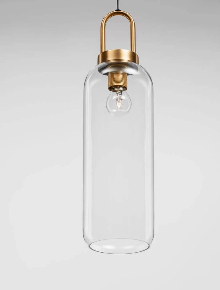 Irvine Pendelleuchte Ø 15,5cm Gold, Transparent