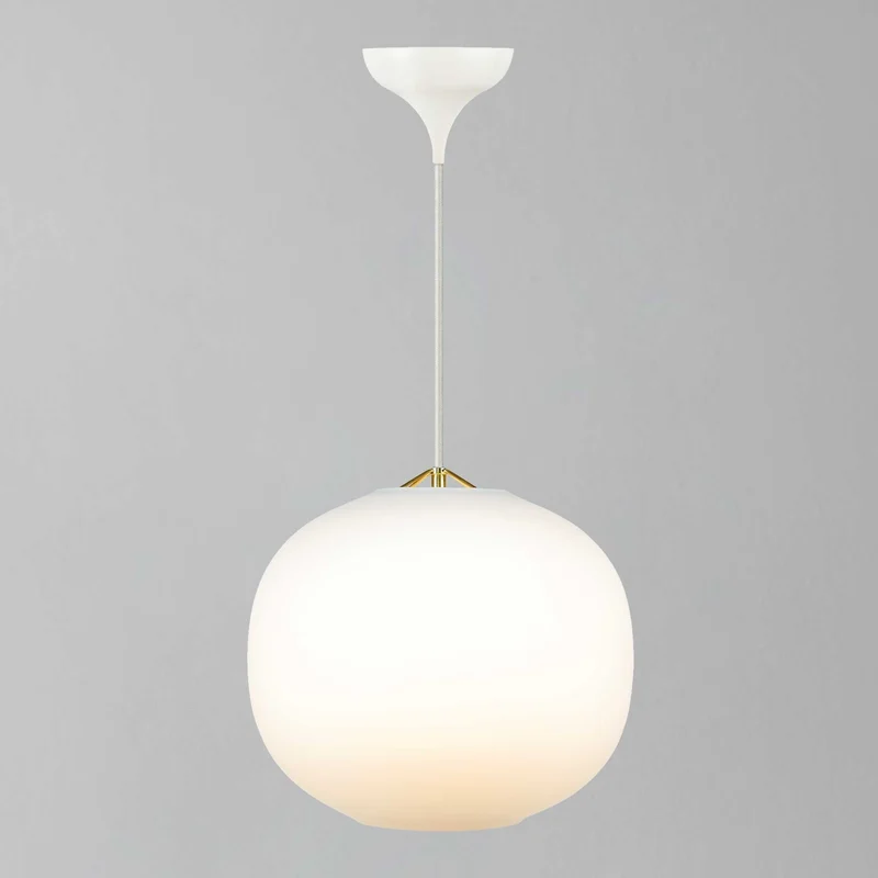 Navone Pendant Light Opal Shade Euroselle Lighting