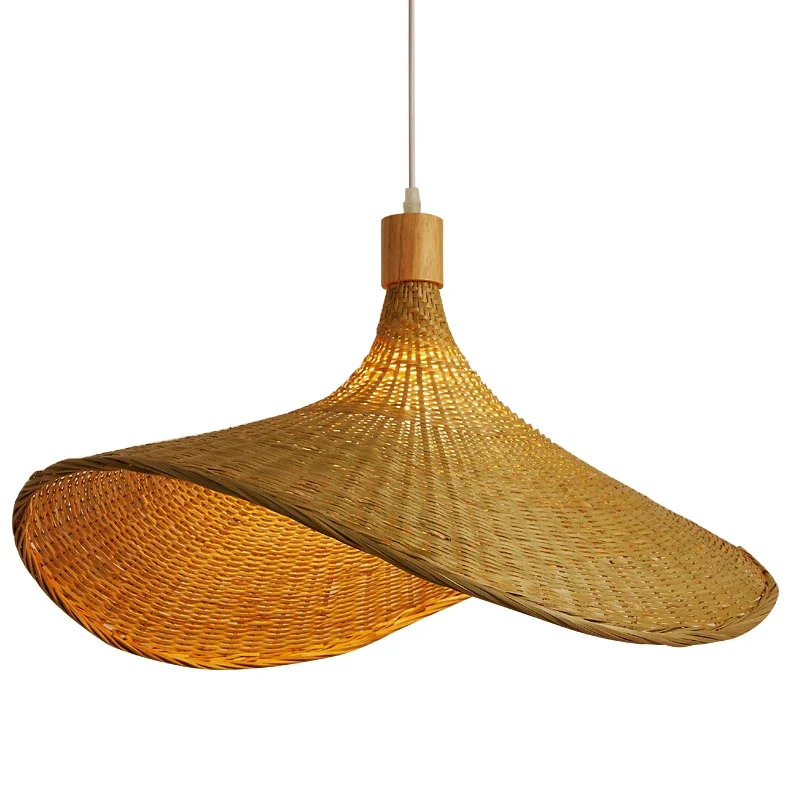 EverWeave Bamboo Wicker Pendant Light Natural Classic Euroselle