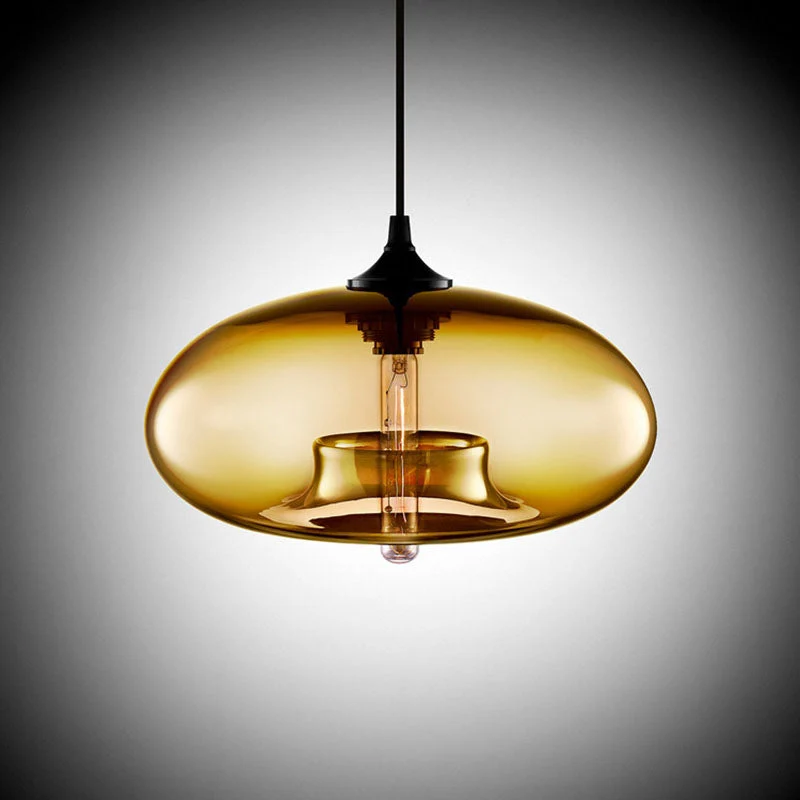 Galloway Glass Pendant Lights Euroselle Art Deco Inspired